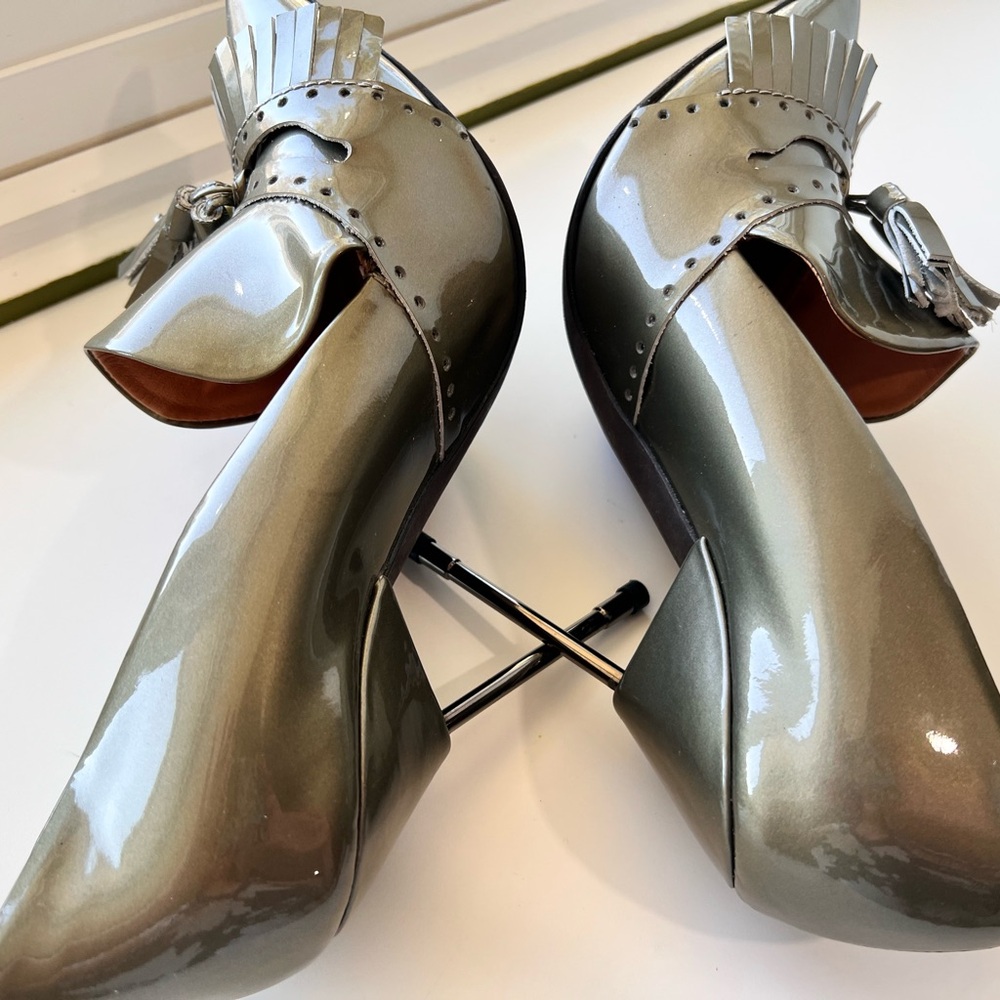Kurt Geiger London Bond Women's Gray Tassel Heels 37 - Picture 15 of 16
